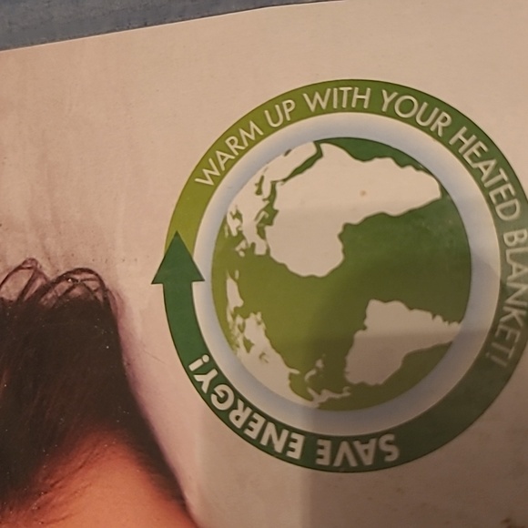 Biddeford heated blue microplush blanket Sz Full with controller - Picture 3 of 7